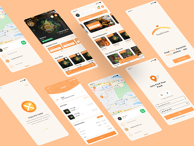 Foodlicious | Food app design company daily ui design mobile food food app food app ui mobile design startup ui