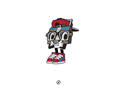 Bboombox bboy boogie boombox breakdance character dance design flava graphic design hiphop logo mascot sneaker