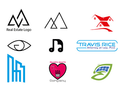 Logo Work brand brand identity custom flat logo design signature