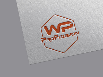 WP Profession Logo brand brand identity branding custom design flat logo minimalist signature vector