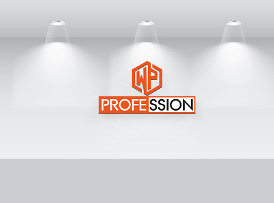 WP profession Logo Design brand branding custom design flat logo design minimalist signature