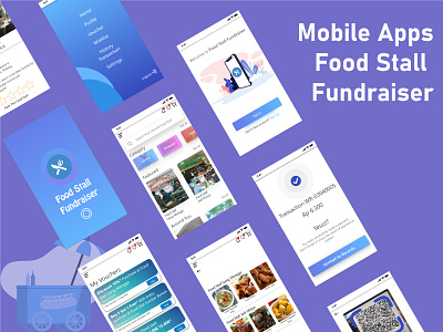 Food Stall Fundraiser Mobile Apps design food app fundraiser mobile ui