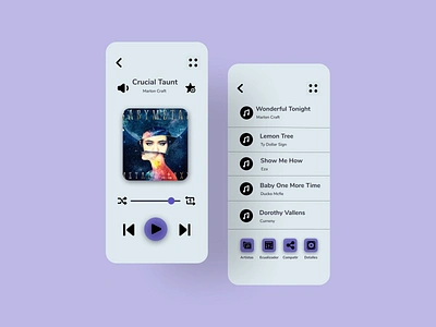 Reproductor de Música app design apps design designer ui ui design