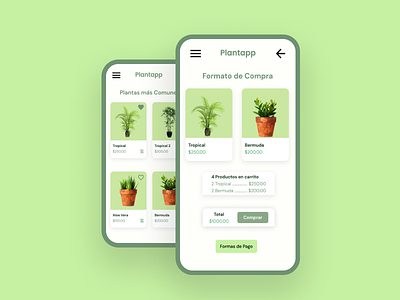 Plantapp - Formato de Compra app design application apps design designer graphic design plants ui ui design uidesign ux ux design uxdesign uxdesigner