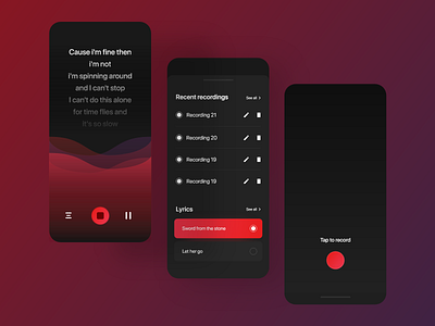 Voice Recorder App UI