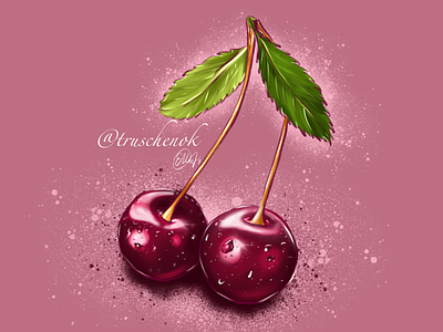 Cherry Berry illustration food procreate