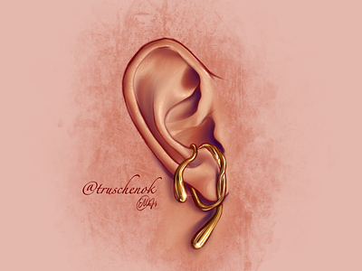 Golden Earring illustration sketch procreate