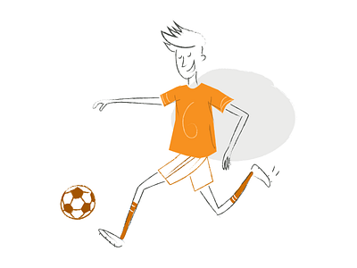 guy playing soccer charity drawing men play run soccer