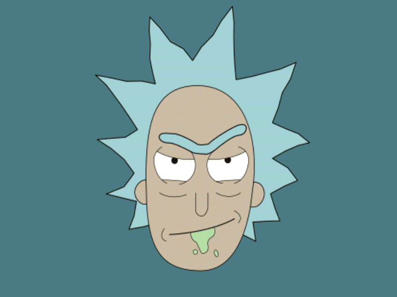 Rick or Morty? animated animated gif animation illustraion morphing rick and morty space