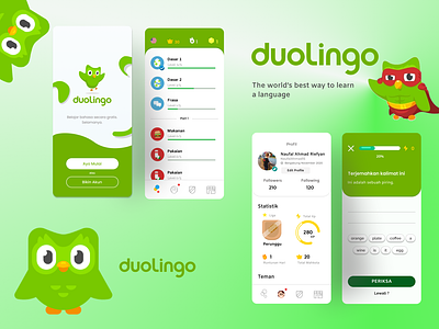 Duolingo Redesign Concept App concept duolingo grammar language language app learning mobile app mobile ui ui ui design ux design