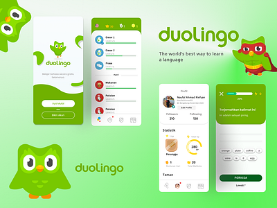 Duolingo Redesign Concept App