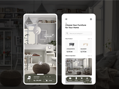 Furniture App "IKEA" concept for mobile app
