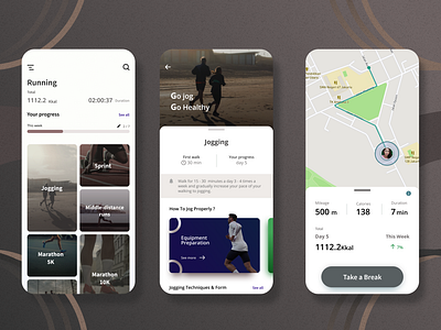 Let's Jog - Sport App for Mobile Application