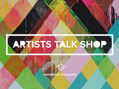 Artists Talk Shop Logo branding design logo typography