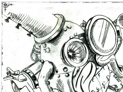 Spudnik - Steampunk Mr. Potato Head illustration mr. potato head steampunk