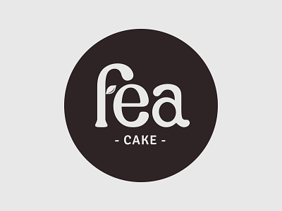 Fea Cake Logo Branding bakery branding cake design flat graphic design homemade logo logotype minimalist modern online shop pastry patisserie professional