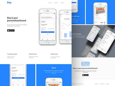 Landing Page - Day App IOS app design day ios landing page siteweb ui design ux design web design website