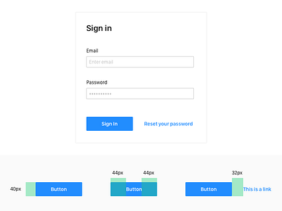 Daily UI - Sign In (Button) app design form button daily ui frameworks ui design user experience user interface ux design website