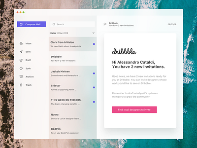 Daily UI - Two Invitations app design daily ui dribbble invite email ui design user experience user interface ux design website