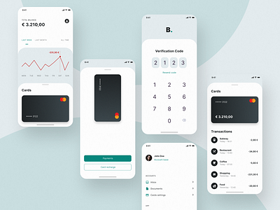 Design Concept: Banking app (Free) adobe xd app design banking banking app daily ui design system product design ui design ui kits user experience user interface ux design