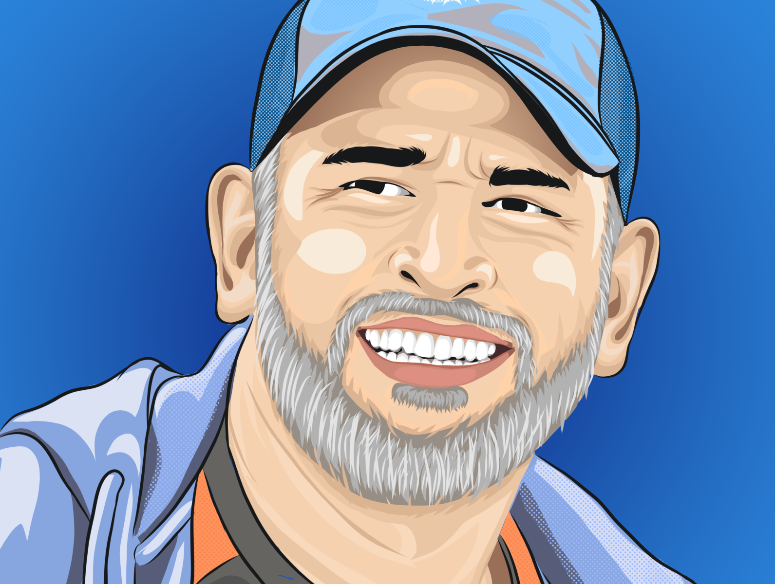 MS Dhoni illustration by Prince francis on Dribbble