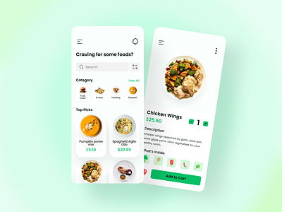 Restaurant Mobile App app app ui design flat food interface minimal mobile restaurant ui ui design uiux user interface ux
