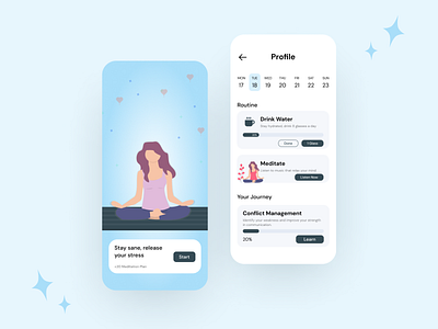 Meditation by Andhea Fitriadini on Dribbble