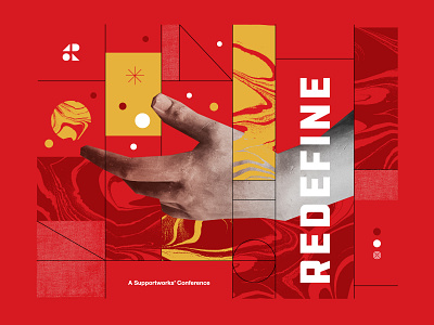 Redefine Artboard conference hand red vibe