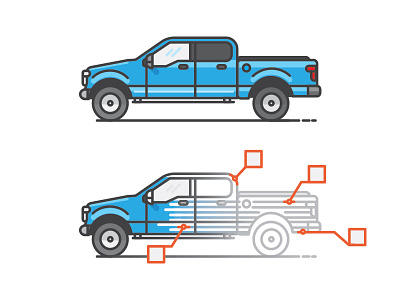 Truck and things. data truck