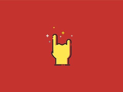 Rock The Party icon illustration vector