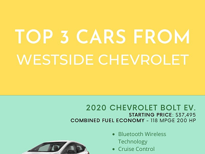 Best Cars from Westside Chevrolet Katy TX 2020chevroletbolt chevroletcars katy westsidechevrolet