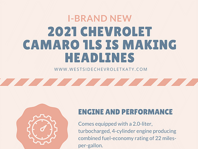 Brand New 2021 Chevrolet Camaro 1LS Is Making Headlines 2021chevroletcamaro chevroletcars westsidechevrolet
