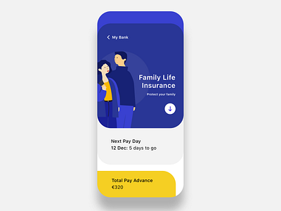 Banking ios app concept