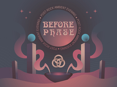 "Beforephase" Illustration Poster dark design gradient graphic design illustraion postcard poster poster art vector