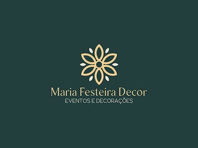 Maria Festeira Decor - Logo branding design graphic design illustration logo typography vector