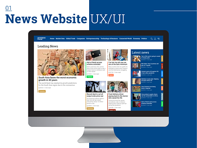 News Website UX/UI interaction media news ui ux uxui webdesign