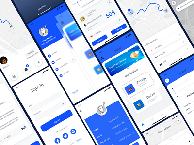 Delivery Service Mobile App mobile mobile design service ui dsign