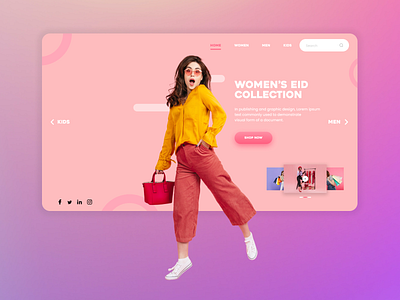 E Commerce Landing Page Design design graphic design interface landing page minimal ui