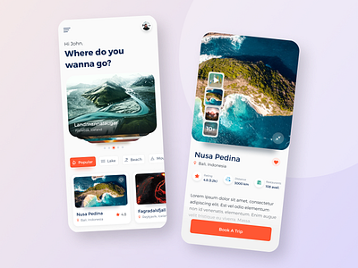 Travel app design app design app ui mobile mobile ui travel ui ui design uiux