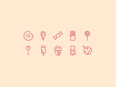 Sweets Icon Set