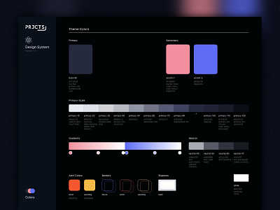PRJCTS – Design System application ui color design system software styleguide uidesign