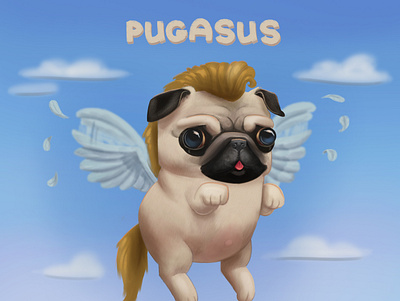 Pugasus illustration