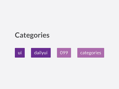 Categories 099 dailyui ui
