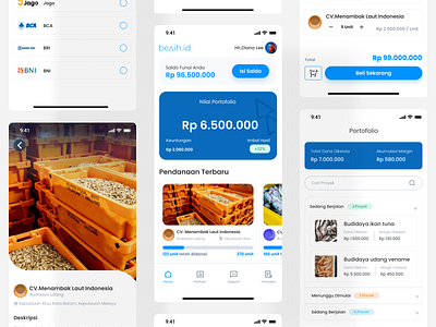 benih.id app app design bank app banking banking app design finance finances app financial financial app fintech fintech app interface investment investment app investments mobile design user interface