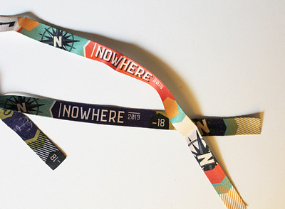 Nowhere 2019 wristband design wristband