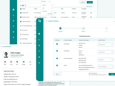 Cluster - CRM Webapp app branding contact crm dashboard design landing page management saas software ui ux webapp website