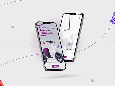 Scooter App Design app design design mobile app scooter app ui ui ux