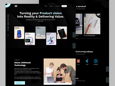 Digital Agency Website Design-HQ agency company creative desktop dribbble 2022 dribbble2023 graphic design landing page page personal website startup team company ui