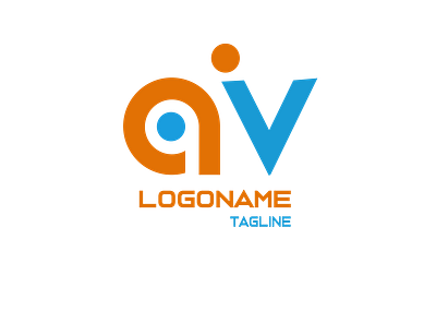 AV letter logo art av letters branding design illustration illustrator logo minimal ui ux vector