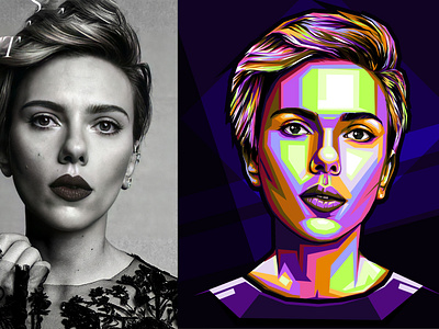 scarlett  johansson wpap art